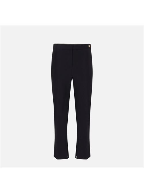 Pantalone in crêpe con spacchetti ELISABETTA FRANCHI | PA05447E247E2110